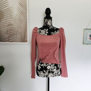 Wild Fable Dusty Rose Long Sleeve Top